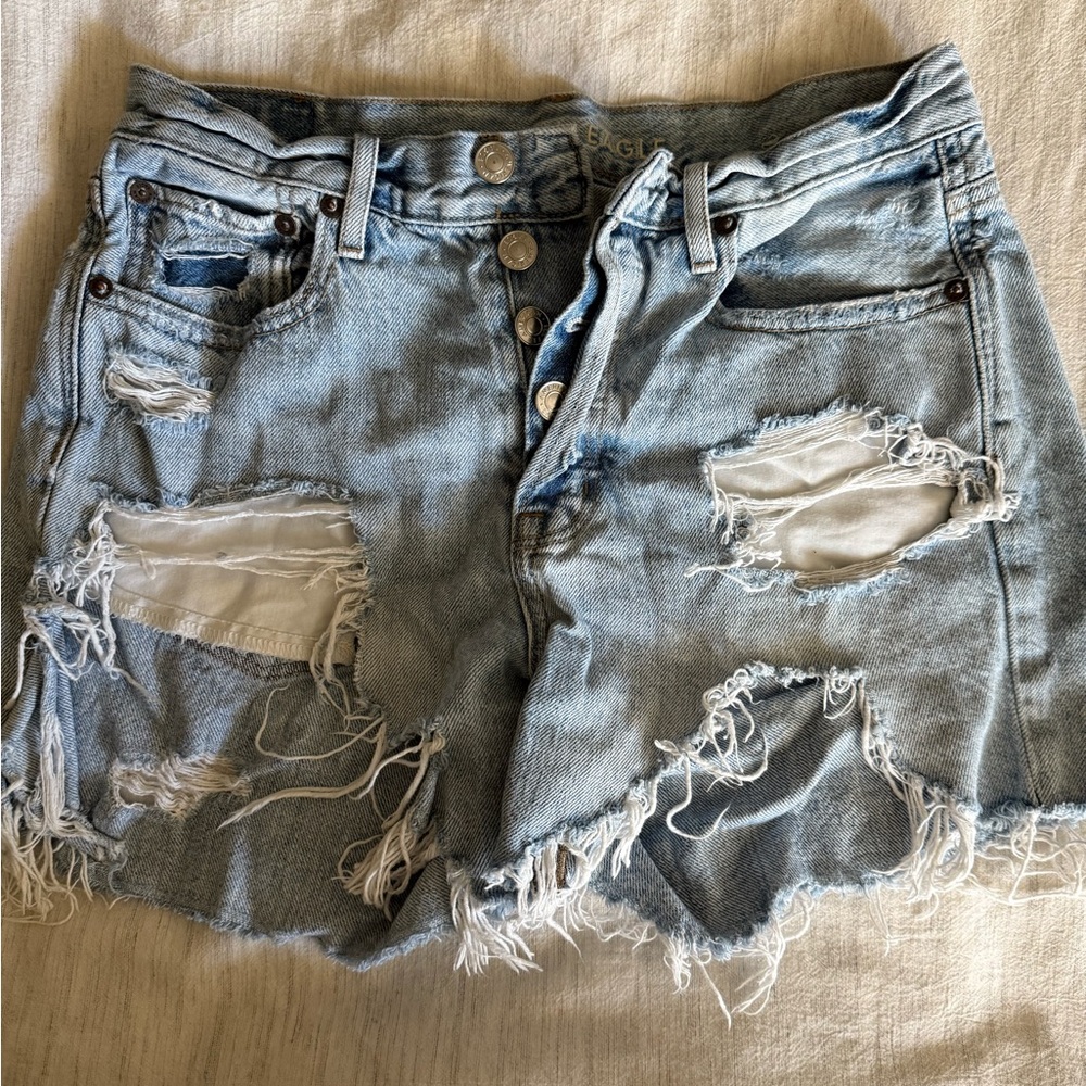 American Eagle Outfitters Light Blue Denim Shorts